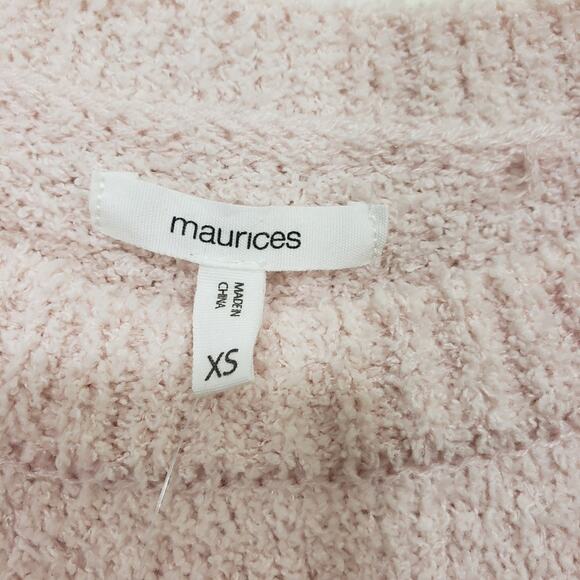 Maurices NWOT super soft chenille striped crewneck sweater woman's size XS - Picture 3 of 7